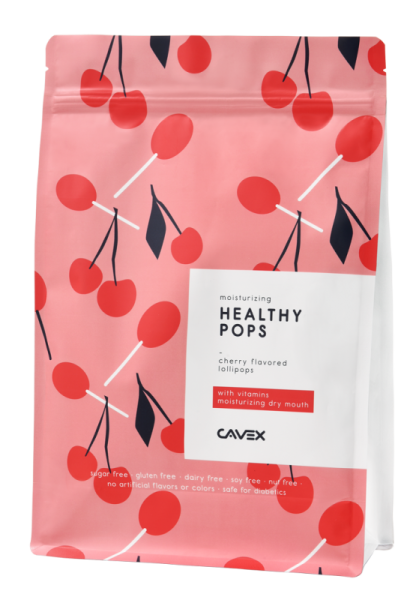 Cavex Healthypops Cherry zur Befeuchtung des Mundes
