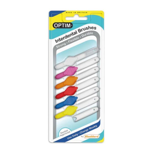 Stoddard OPTIM Interdentalbürsten sortiert weiß bis gelb 6 Stk.